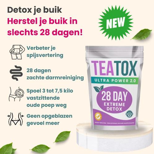 TeaTox™ Makkelijk afvallen met 28 dagen detox thee, Sieraden, Tassen en Uiterlijk, Uiterlijk | Dieet en Afvallen, Drank, Nieuw