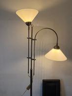 Staande lamp - Messing, Glas, Antiek en Kunst