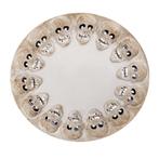 Halloween Dienblad Schedels 40cm, Verzenden, Nieuw
