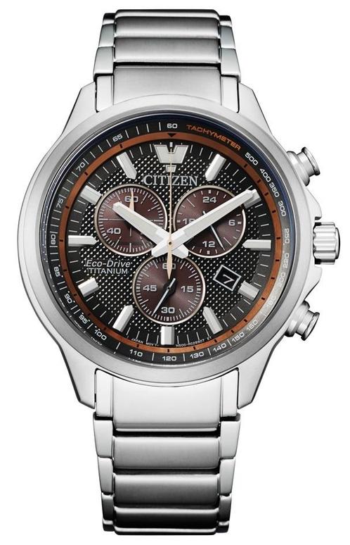 Citizen AT2470-85H Eco-Drive Super Titanium chronograaf, Sieraden, Tassen en Uiterlijk, Horloges | Heren, Polshorloge, Nieuw, Citizen