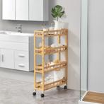 [en.casa] Keukentrolley Pyhäjoki met 4 planken 96x60x18 cm h, Huis en Inrichting, Verzenden, Nieuw