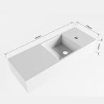 Fontein Mondiaz Tyne 60 cm Solid Surface Positie Recht 1, Ophalen of Verzenden, Nieuw