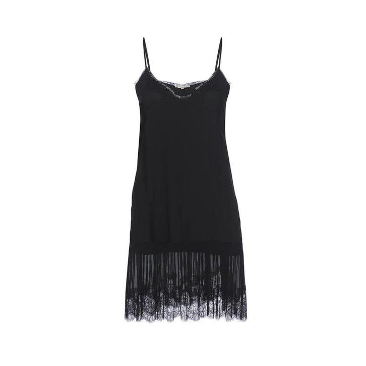 Gold Hawk • zwarte zijden jurk met kant • XS, Kleding | Dames, Jurken, Zwart, Nieuw, Maat 34 (XS) of kleiner, Verzenden