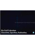 1991 VOLKSWAGEN GOLF CABRIOLET CLASSICLINE | SPORTLINE |, Nieuw, Volkswagen, Author