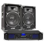 MAX8 DJ luidspreker en Bluetooth versterker combinatie 800W, Nieuw, Verzenden