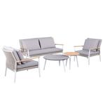23% korting LUX outdoor living Sandro stoel-bank loungeset, Nieuw, Ophalen of Verzenden, 4 zitplaatsen, Loungeset