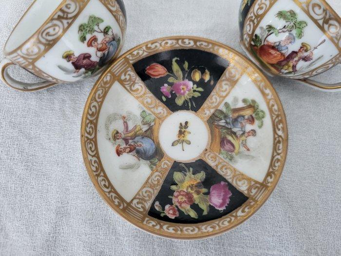 Helena Wolfsohn - Kop en schotel - Porselein - kop en, Antiek en Kunst, Antiek | Glas en Kristal