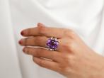 Statement ring - 18 karaat Witgoud - 19.57ct. tw. Quartz -