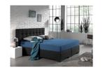 Dreamhouse Dubbel Jersey 220 gr. Hoeslaken Blauw, Huis en Inrichting, Nieuw