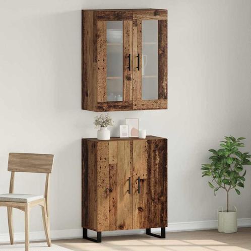 vidaXL Highboard Oud hout 69.5 x 34 x 90 cm Bewerkt hout, Huis en Inrichting, Kasten | Buffetkasten, Nieuw, 50 tot 100 cm, Overige houtsoorten