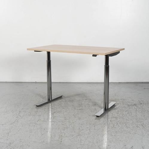 Elektrisch zit-sta bureau Solidesk - Nebraska eik blad - 120, Huis en Inrichting, Bureaus, Ophalen of Verzenden