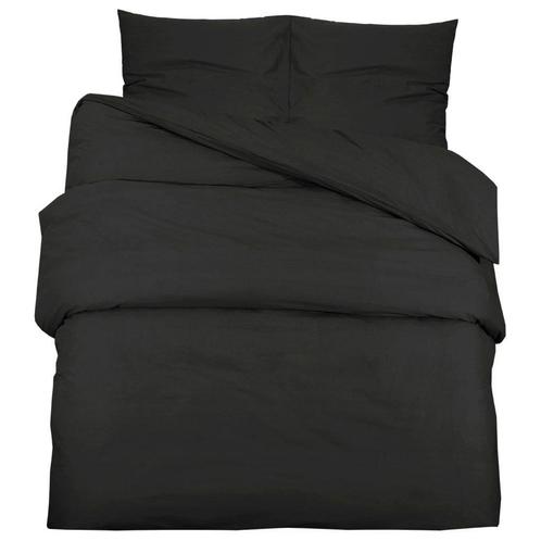Dekbedovertrek 240x220 Zwart Katoen - Retourdeal - 35% Ko..., Huis en Inrichting, Slaapkamer | Beddengoed, Zwart, Nieuw, Dekbedovertrek