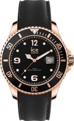 Ice-Watch ICE steel IW017327 Polshorloge - Siliconen - Zwart, Sieraden, Tassen en Uiterlijk, Horloges | Heren, Nieuw, Verzenden