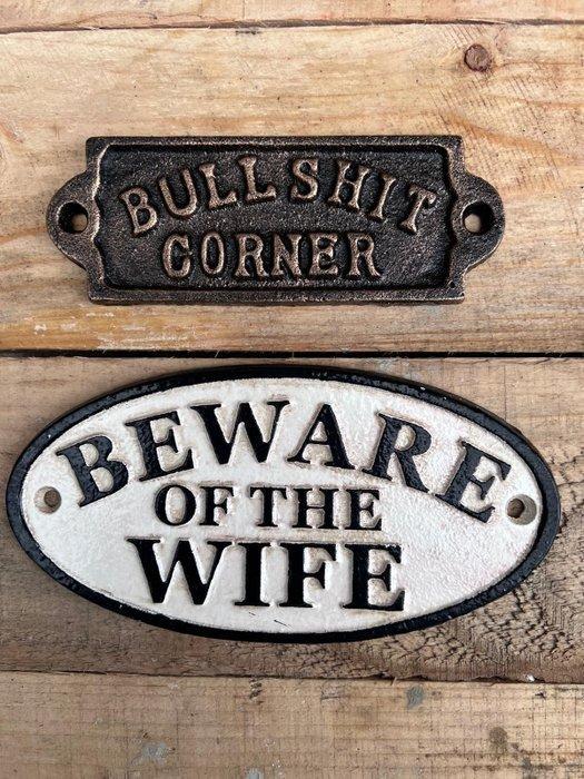 Decoratief ornament (2) - Europa - Gietijzeren wandborden, Antiek en Kunst, Curiosa en Brocante