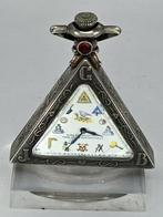 Tempor Watch Co, Geneve - Silber - Freimaurer - Masonic -, Nieuw
