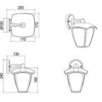 LED Tuinverlichting - Wandlamp Buitenlamp - Trion Tena - E27, Nieuw, Ophalen of Verzenden, Hanglamp, Led
