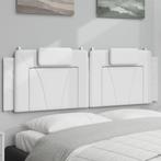 vidaXL Hoofdbordkussen 160 cm kunstleer wit, Verzenden, Nieuw, Wit, Overige materialen