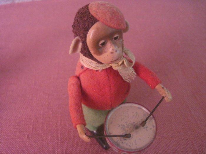 Schuco - Blikken speelgoed - Schuco Clockwork Felt Drumming, Antiek en Kunst, Antiek | Speelgoed