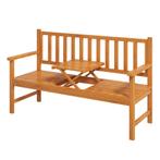 Tuinbank 3-zits Bank Tafel Armleuning Houten Bank Tot 280kg, Tuin en Terras, Verzenden, Nieuw