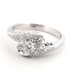 Ring - 18 karaat Witgoud Diamant (Natuurlijk) - Diamant, Sieraden, Tassen en Uiterlijk, Ringen, Nieuw