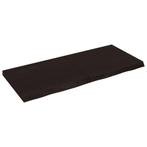 vidaXL Wandschap behandeld massief eikenhout donkerbruin, Huis en Inrichting, Woonaccessoires | Wandplanken en Boekenplanken, Verzenden