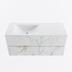 MONDIAZ VICA 110cm badmeubel onderkast Carrara 2 lades., Ophalen of Verzenden, Nieuw, Bad