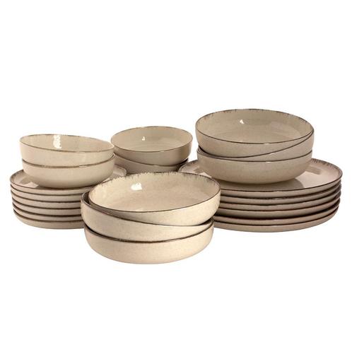 GGM Gastro | (24-delig) Antigo Serviesset - Crème | GSACW24C, Huis en Inrichting, Keuken | Servies, Effen, Nieuw, Verzenden