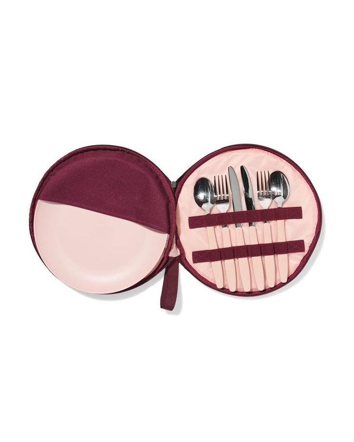 HEMA Serviesset picknick in etui, Huis en Inrichting, Keuken | Servies, Nieuw, Verzenden