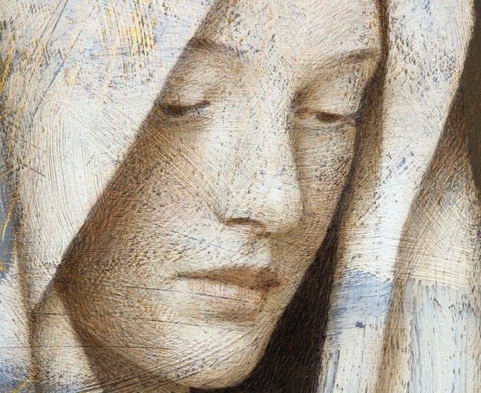 Michal Lukasiewicz - Portrait with ultramarine V, Antiek en Kunst, Kunst | Schilderijen | Modern