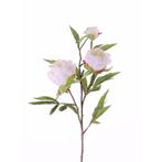 Kunstbloemen pioenrozen takken wit 73 cm - Kunst rozen, Huis en Inrichting, Kamerplanten, Ophalen of Verzenden