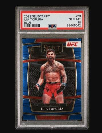 2022 Panini Select UFC Ilia Topuria #23 - Rookie Card - Blue beschikbaar voor biedingen