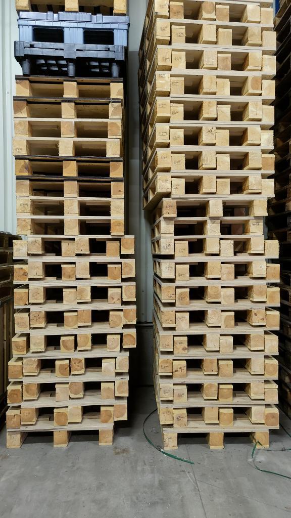 Houten pallets 80x120 nieuw, 22mm berken multiplex bovendek, Doe-het-zelf en Verbouw, Kratten en Dozen, 100 cm of meer, Nieuw