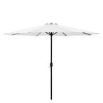 Tuin parasol stokparasol 300x230 cm wit, Tuin en Terras, Nieuw, Verzenden