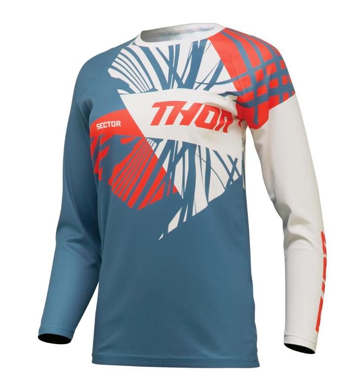 Thor 2024 Sector Split Dames Crossshirt Blauw / Wit maat XS, Motoren, Onderdelen | Overige, Ophalen of Verzenden