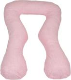 Zwangerschapskussen 100% katoen 300 cm roze met roze ruit..., Gebruikt, Ophalen of Verzenden