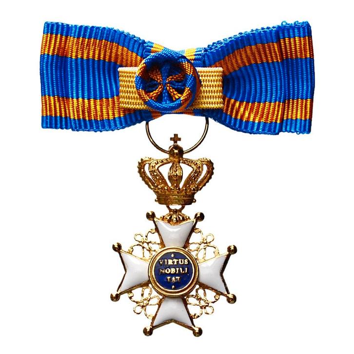 Miniatuur Nederlandse Leeuw Ridder Grootkruis Dames in etui, Postzegels en Munten, Munten | Nederland, Verzenden