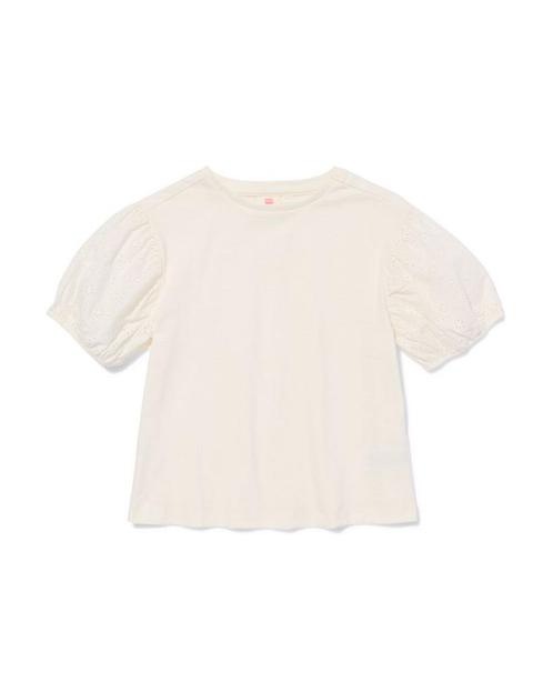 HEMA Kinder T-shirt broderie ecru, Kinderen en Baby's, Kinderkleding | Overige, Nieuw, Verzenden