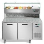 Pizzawerkbank met 2 deuren 140x80x147 cm Afinox, Verzenden, Nieuw in verpakking