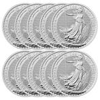 Verenigd Koninkrijk. 10 x 2025 1 oz £2 GBP Silver Britannia, Postzegels en Munten