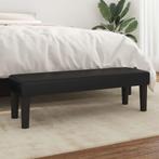 vidaXL Bankje 100x30x30 cm kunstleer zwart, Huis en Inrichting, Verzenden, Nieuw, Leer, Minder dan 150 cm