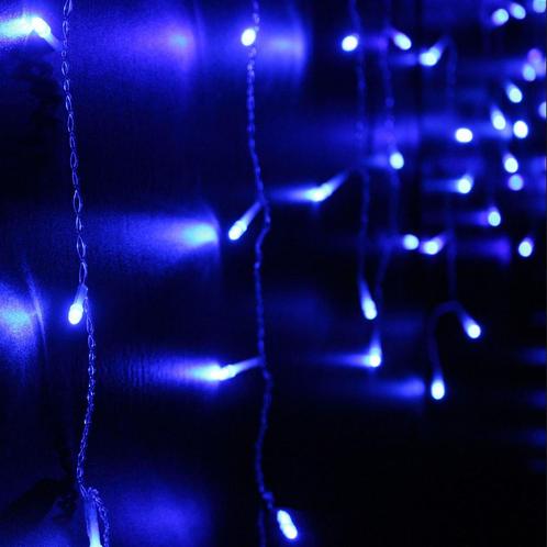 Kerst Gordijn 3.5 x 1.0 Meter - Blauw, Diversen, Kerst, Nieuw, Ophalen of Verzenden