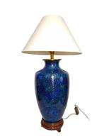 Tafellamp - cloisonné - florale motieven, Antiek en Kunst