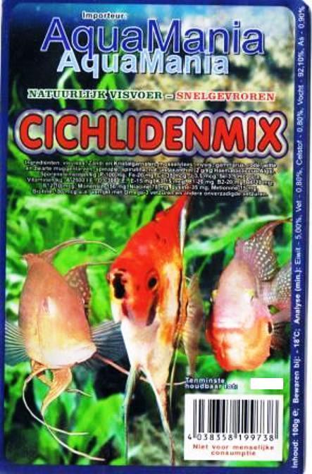 Cichliden Mix Diepvries Visvoer, Dieren en Toebehoren, Vissen | Aquaria en Toebehoren, Nieuw, Ophalen of Verzenden