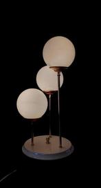 Tafellamp - Gelakt metaal, glas, Antiek en Kunst, Antiek | Lampen