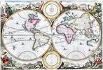 World - Wereldkaart; Daniël Stoopendaal - Lantschappen des, Boeken, Atlassen en Landkaarten, Nieuw