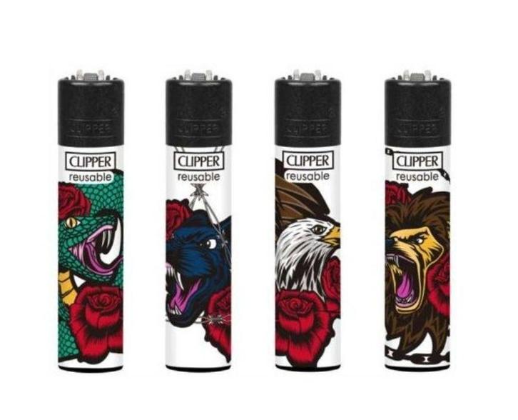 Clipper aansteker - jungle - CP11 (4 stuks), Verzamelen, Rookartikelen, Aanstekers en Luciferdoosjes, Nieuw, Verzenden