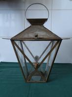 Lantaarn - koper, glas - Vintage koperen lantaarn