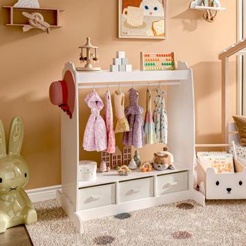 Kledingkast Moskenes open kast voor kinderen 106,5x95x61 cm