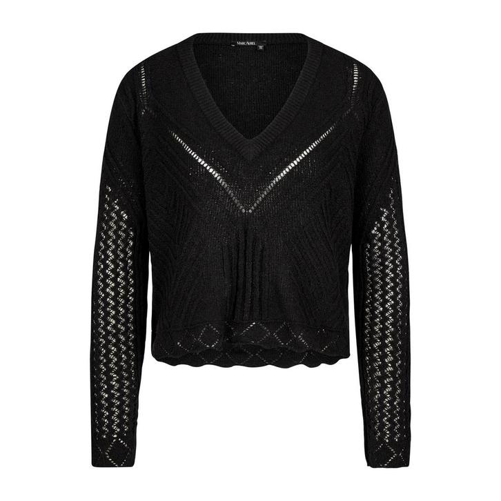 Marc Aurel • zwarte opengewerkte trui • 36, Kleding | Dames, Truien en Vesten, Zwart, Nieuw, Maat 36 (S), Verzenden