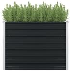 vidaXL Plantenbak verhoogd 100x100x77cm gegalvaniseerd staal, Tuin en Terras, Bloembakken en Plantenbakken, Verzenden, Nieuw, 100 cm of meer